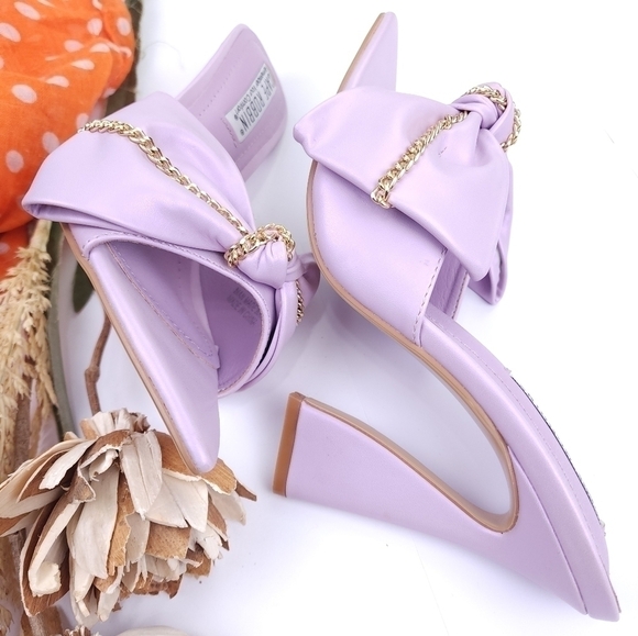 New Lavender Formal Mule Heels Size 7 - Picture 8 of 12